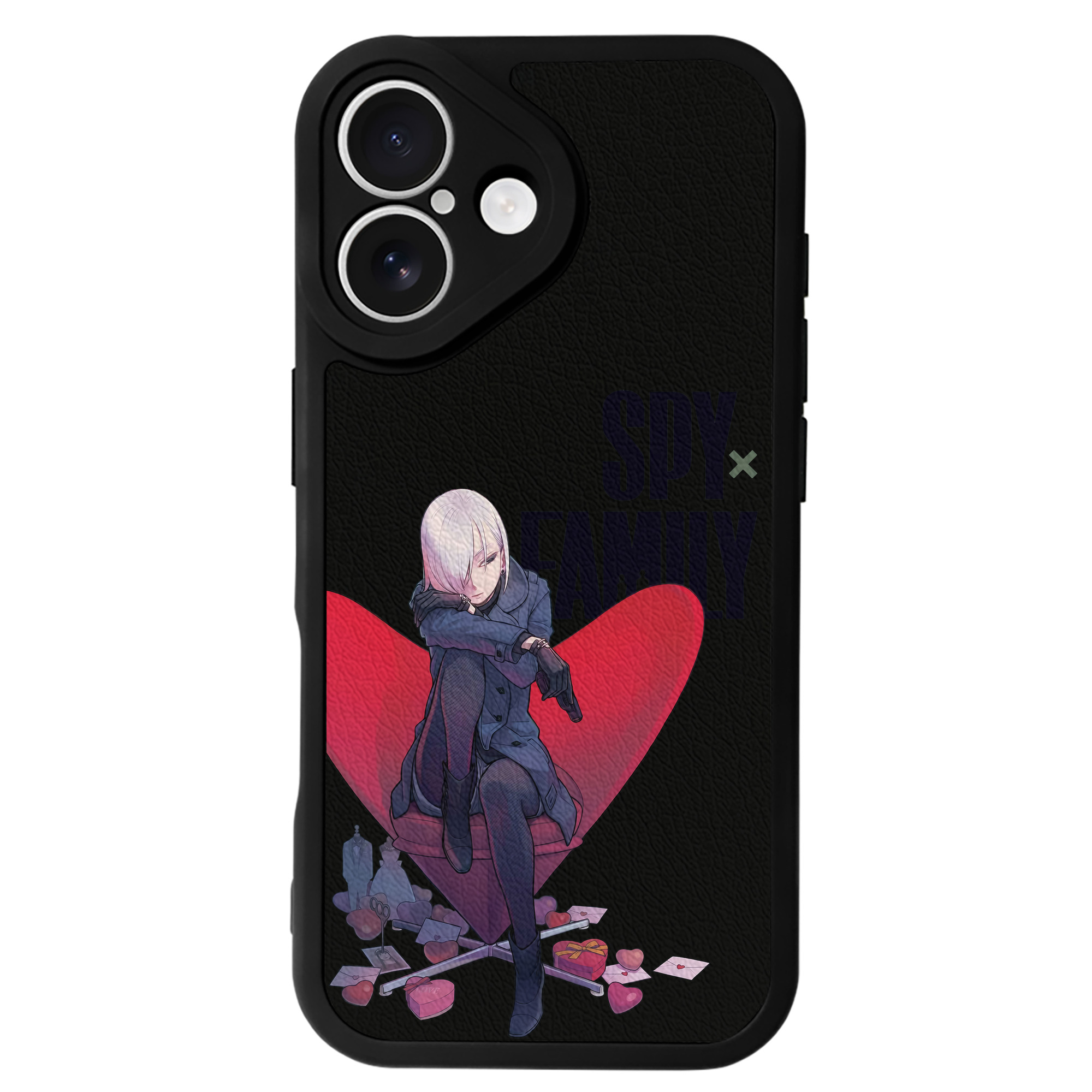 （画像用） SPY×FAMILY间谍家家酒 【iPhone 16シリーズ対応】シリコンスマホケース（レザー調） 材質：シリコン
